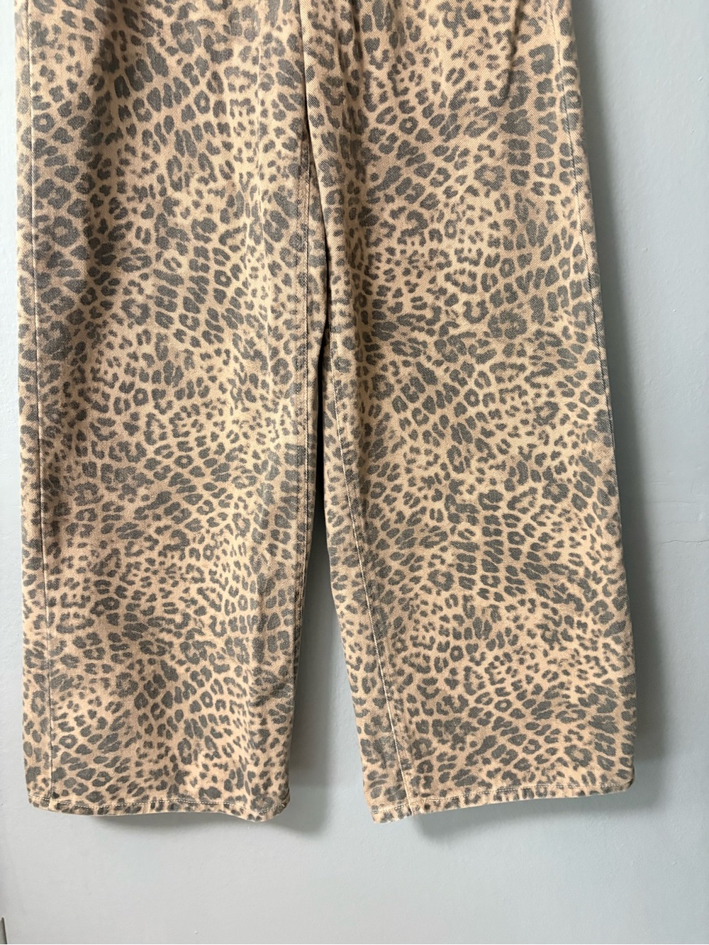 Z Supply Marli Denim Leopard Pants in Natural. Size 26 - Picture 9 of 15